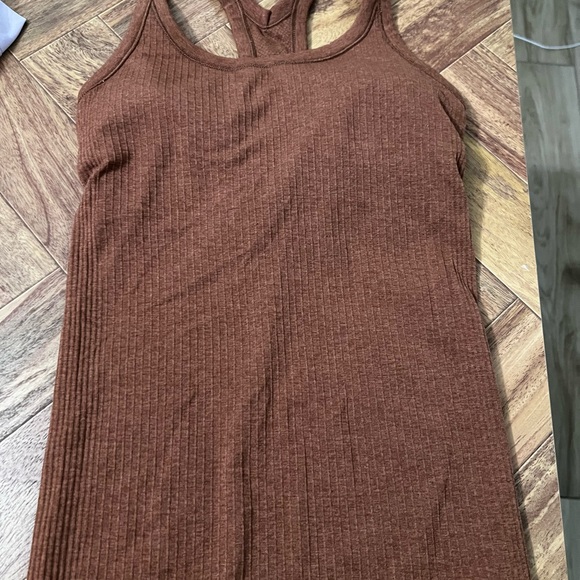 Lululemon Ribbed Brown Tank Top - Picture 1 of 4